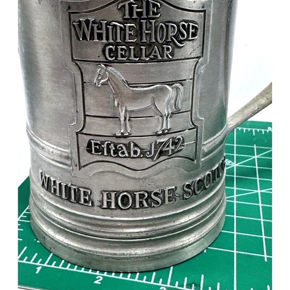 White Horse Cellar Scotch Pewter Tankard Mug Established 1742 - Picture 12 of 13